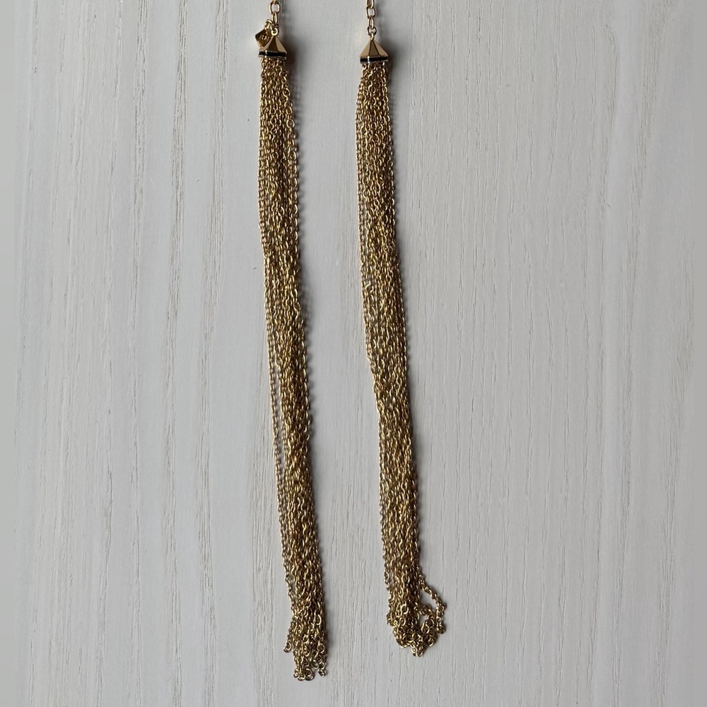 House of Harlow 1960 Gold Tassel Necklace